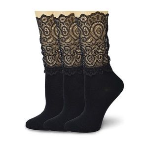 Lace Boho Finished Socks